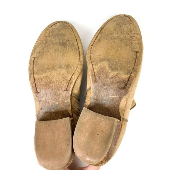 Sam Edelman Petty Tan Chestnut Leather Ankle Zip Bootie Shoes - Picture 3 of 7